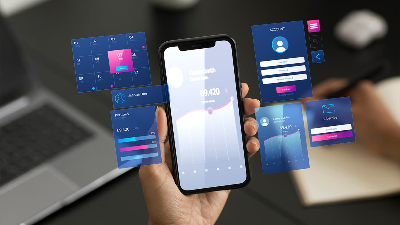 Dashboard Mobile e Gráficos